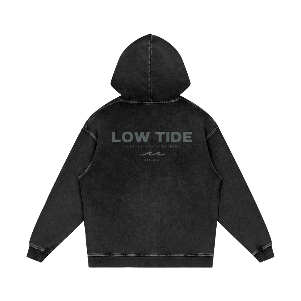 Snow Washed Loose Cotton Hoodie