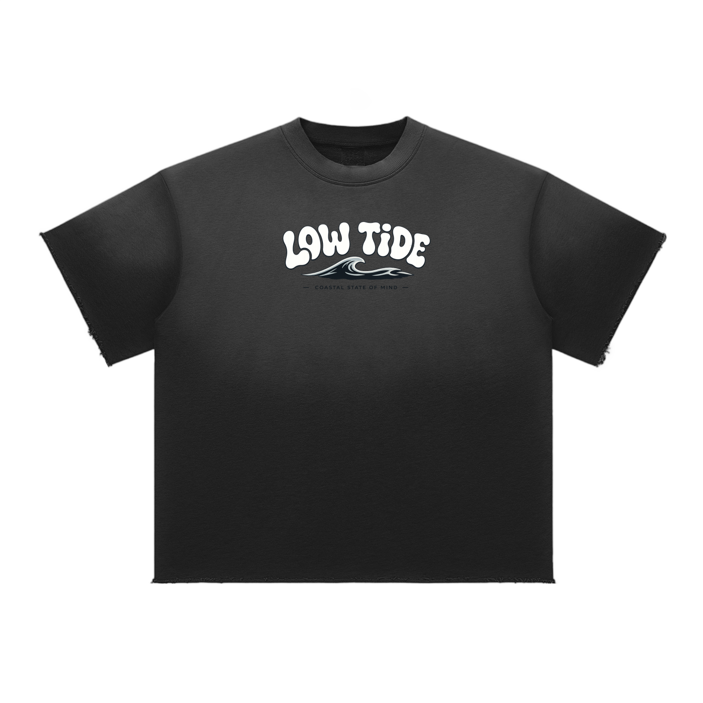 =-Sun Fade Raw Edge T-Shirt-=