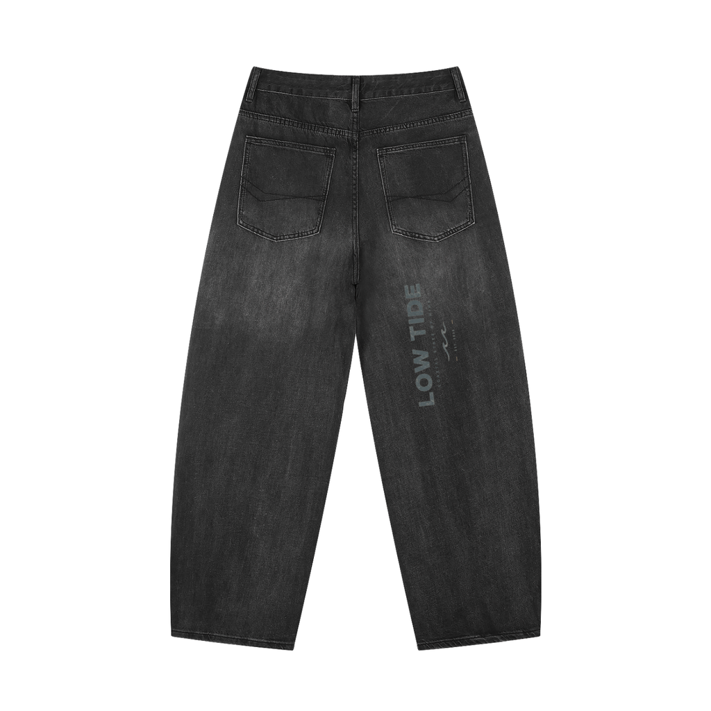 Men's Sunfade Vintage Wash Barrel Leg Jeans
