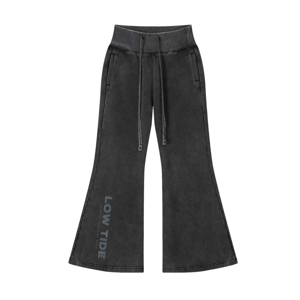 Vintage Washed Flared Fleece Pants