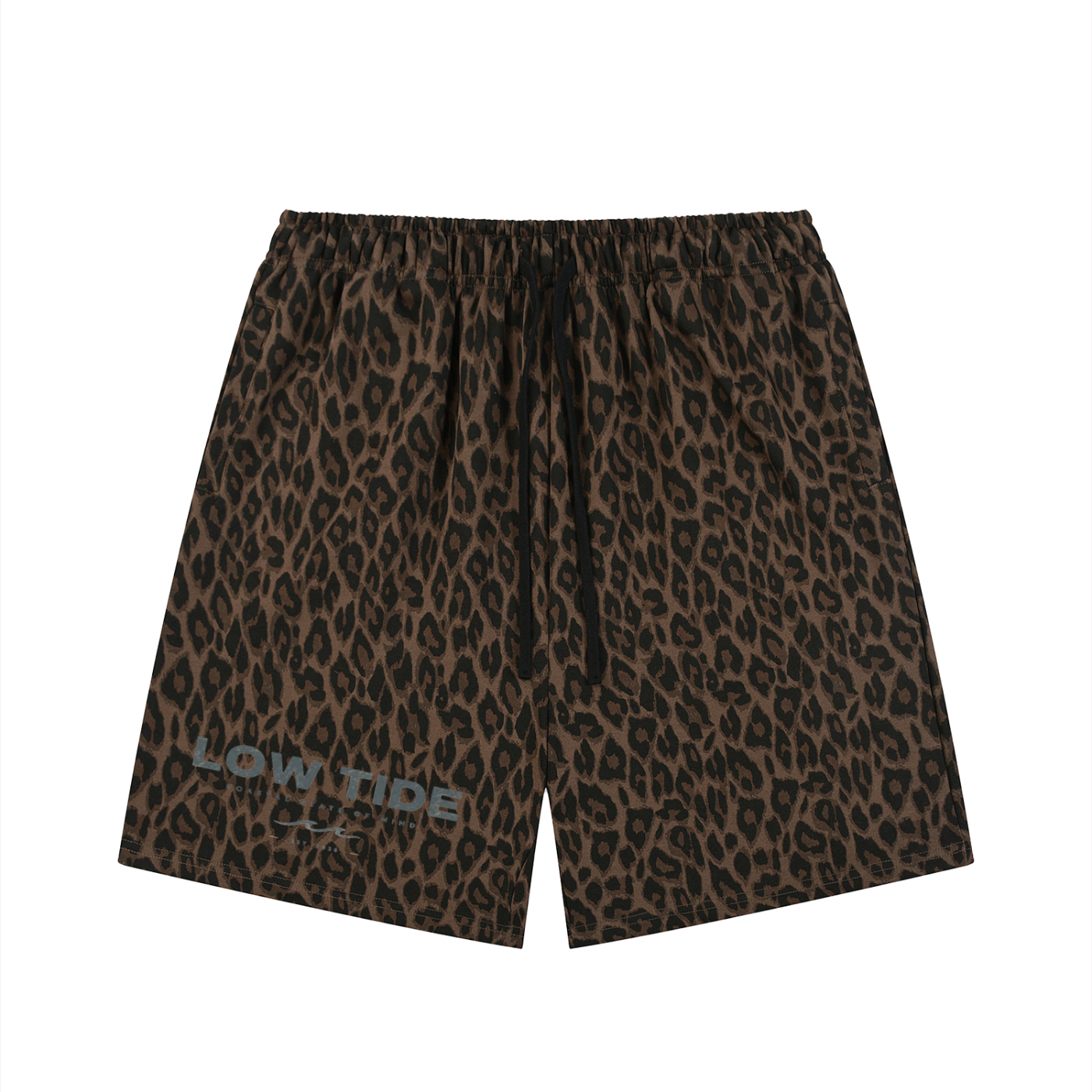 Heavyweight Leopard Drawstring Shorts