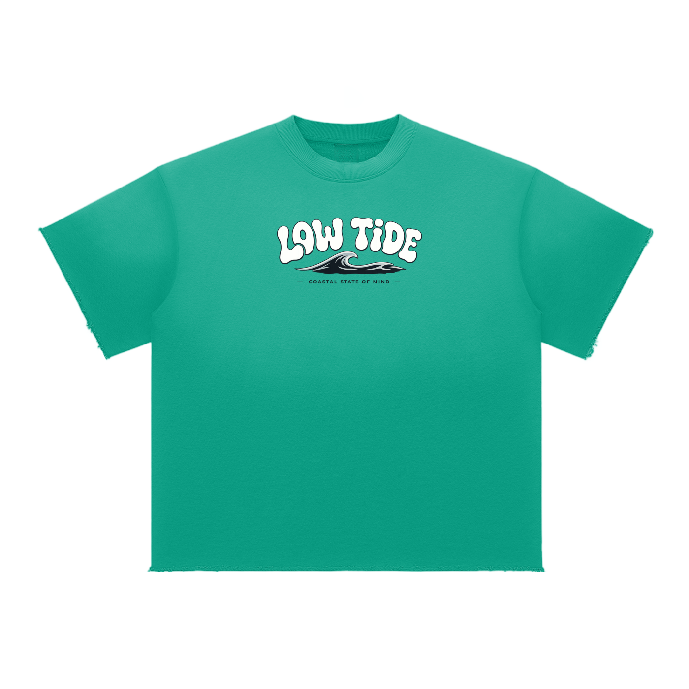 =-Sun Fade Raw Edge T-Shirt-=