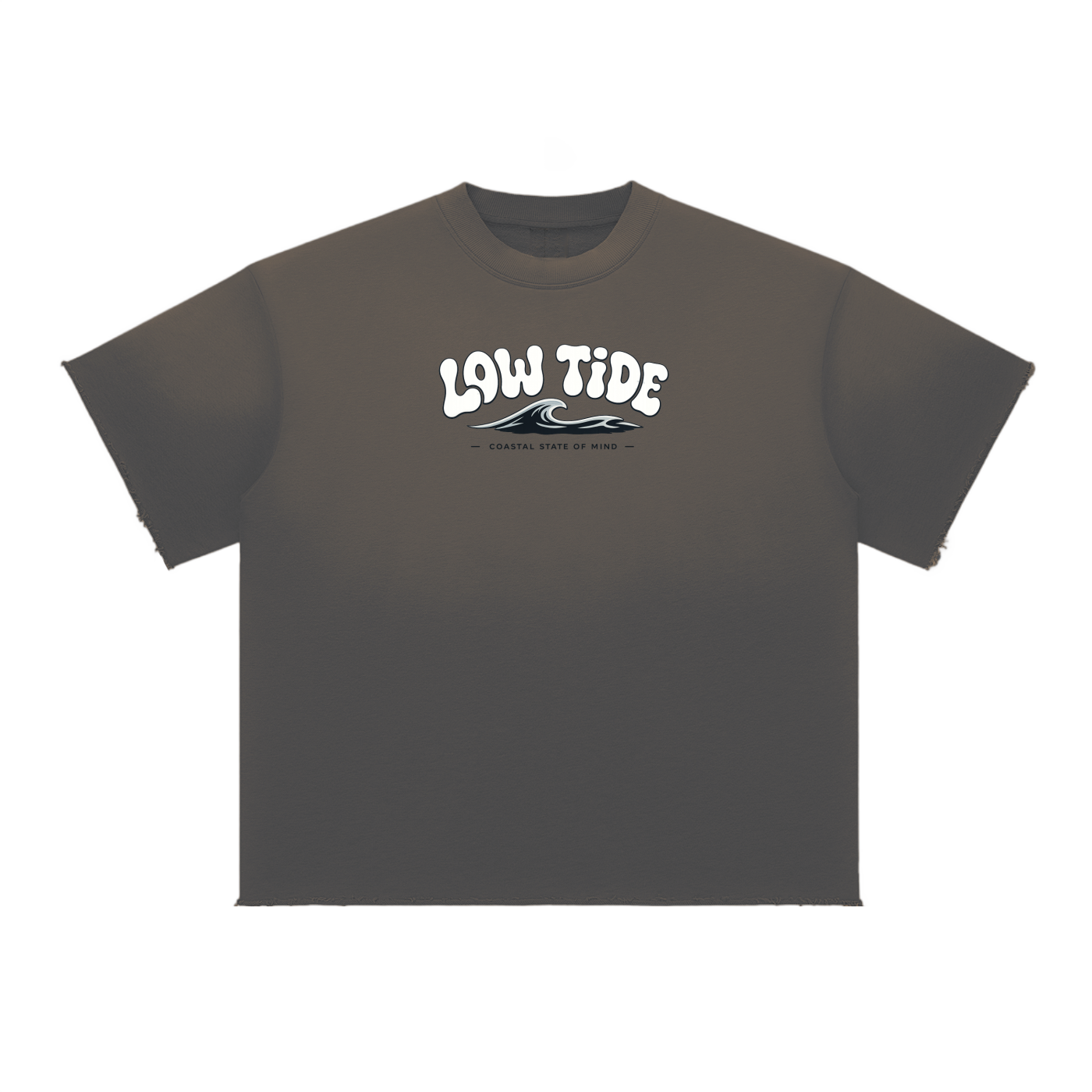 =-Sun Fade Raw Edge T-Shirt-=