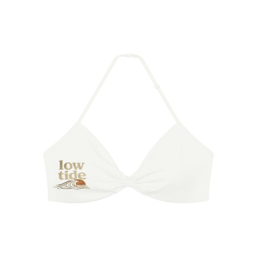 Women’s Ruched Halter-Neck Sports Bra