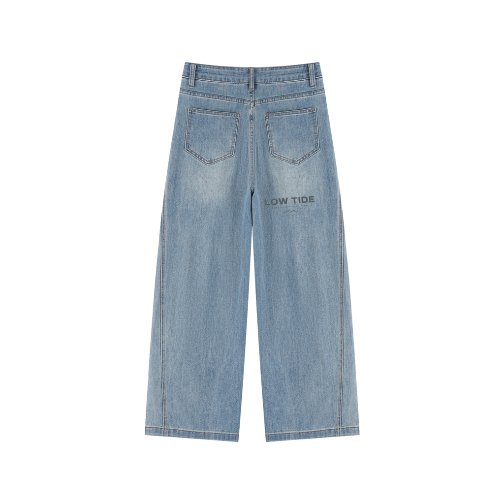 Women’s Vintage Wash High Rise Wide Leg Jeans