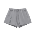Snow Washed Raw Edge Drawstring Shorts