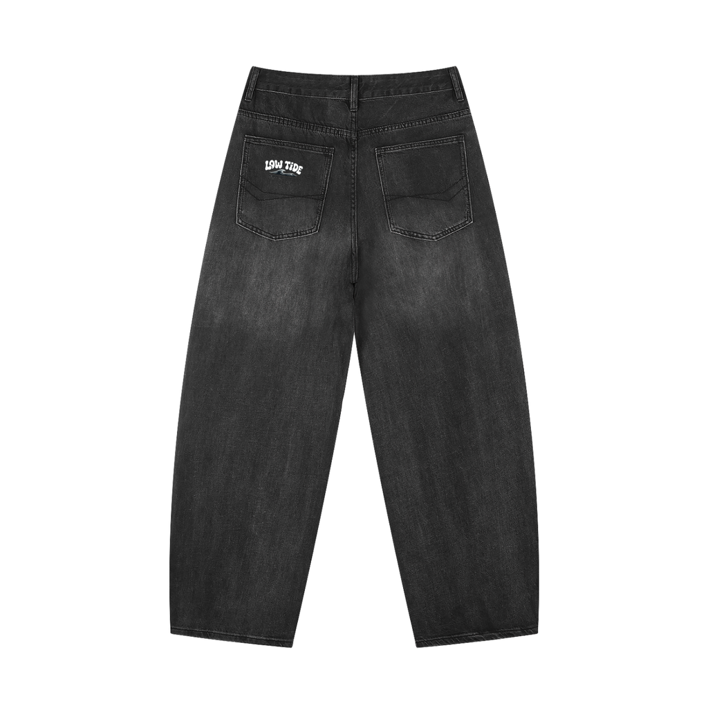 Men's Sunfade Vintage Wash Barrel Leg Jeans