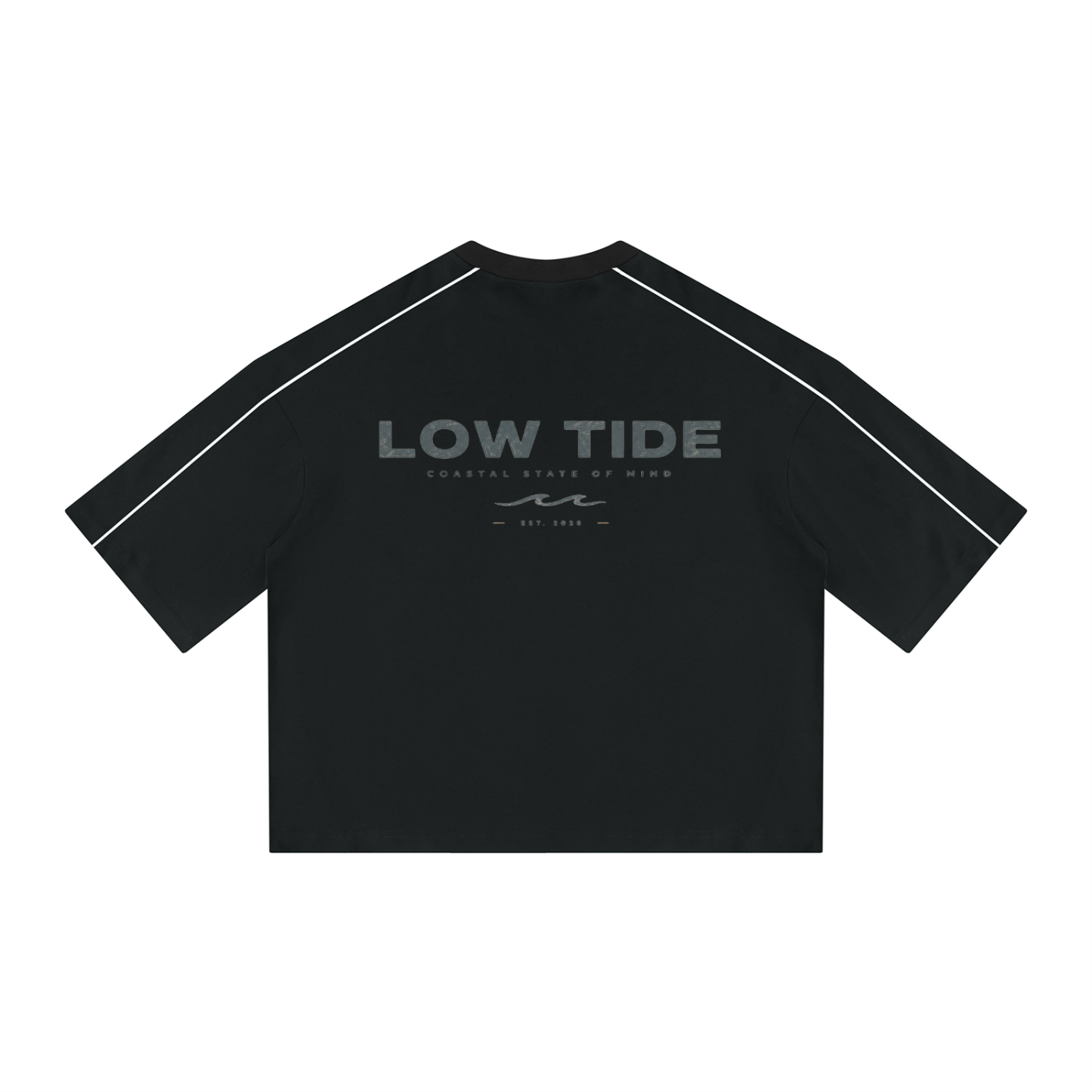 Unisex Heavyweight Boxy Piping T-Shirt