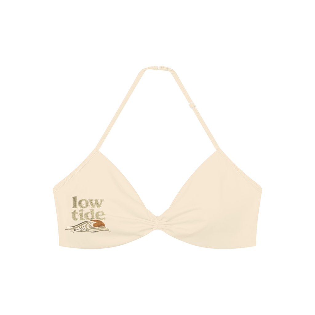 Women’s Ruched Halter-Neck Sports Bra
