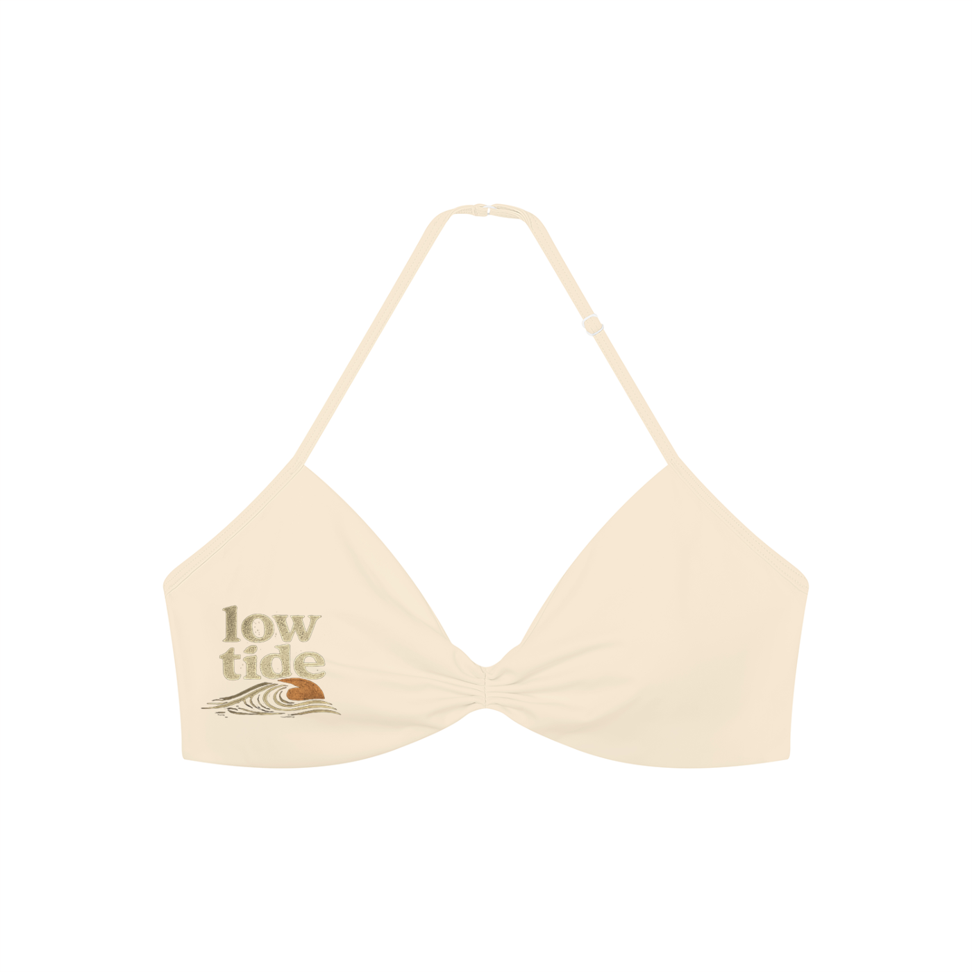 Women’s Ruched Halter-Neck Sports Bra