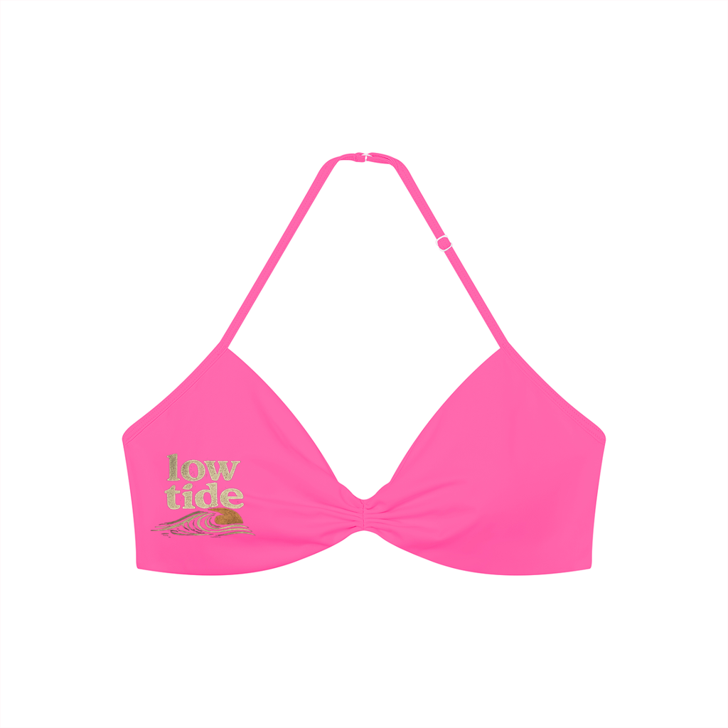 Women’s Ruched Halter-Neck Sports Bra
