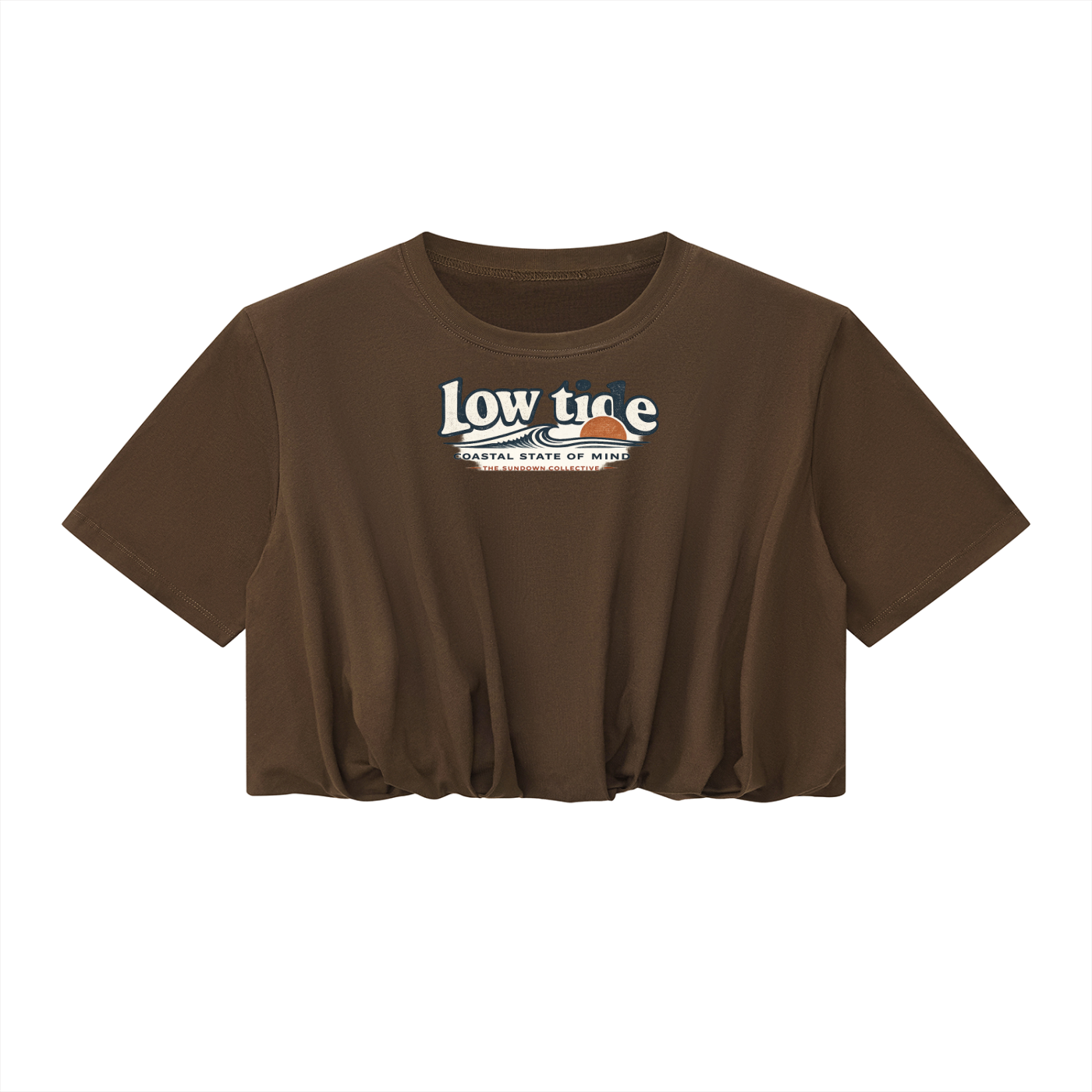 Women’s Crop Bubble Hem T-Shirt