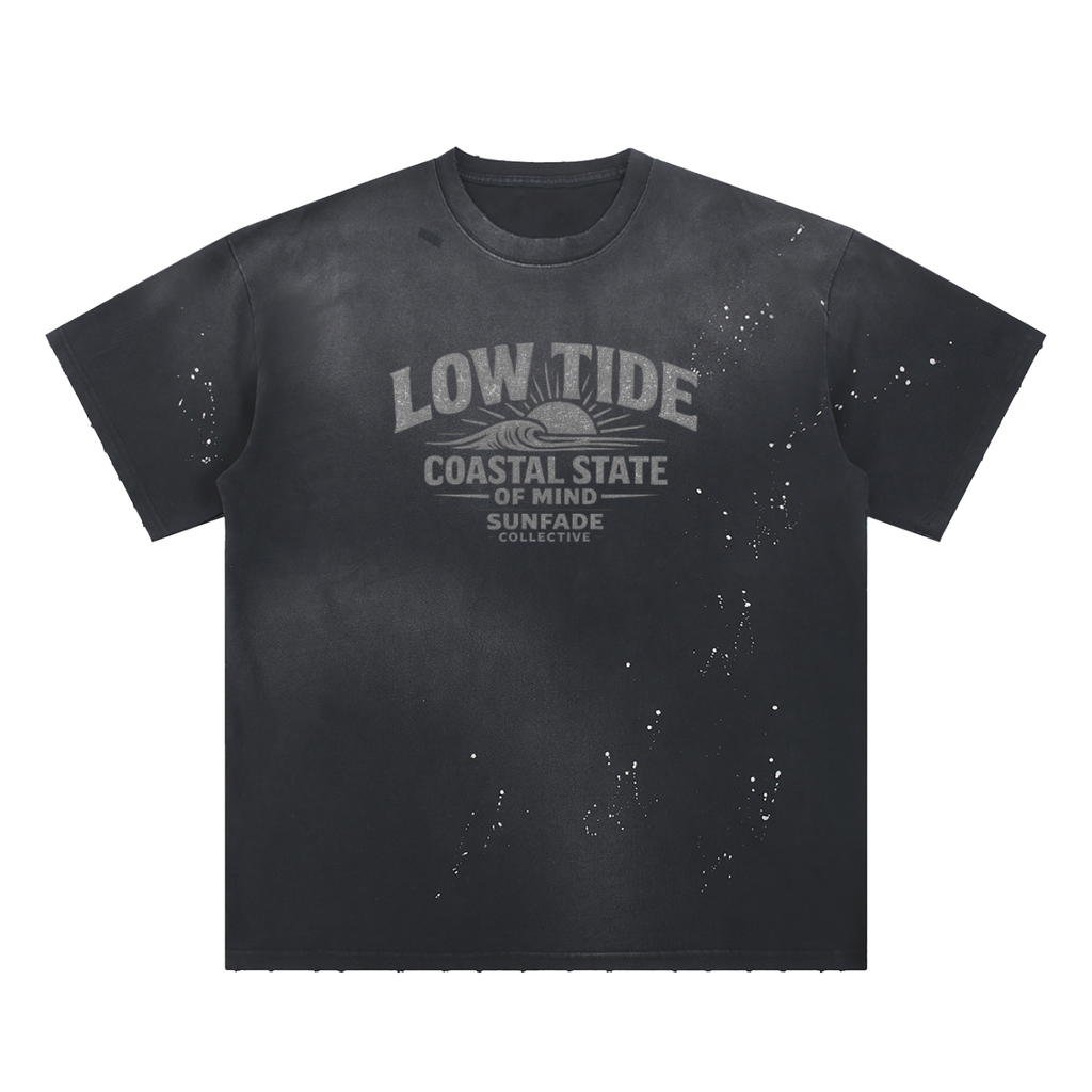 Sunfade collective -Paint Splatter T-Shirt Hand-Frayed-