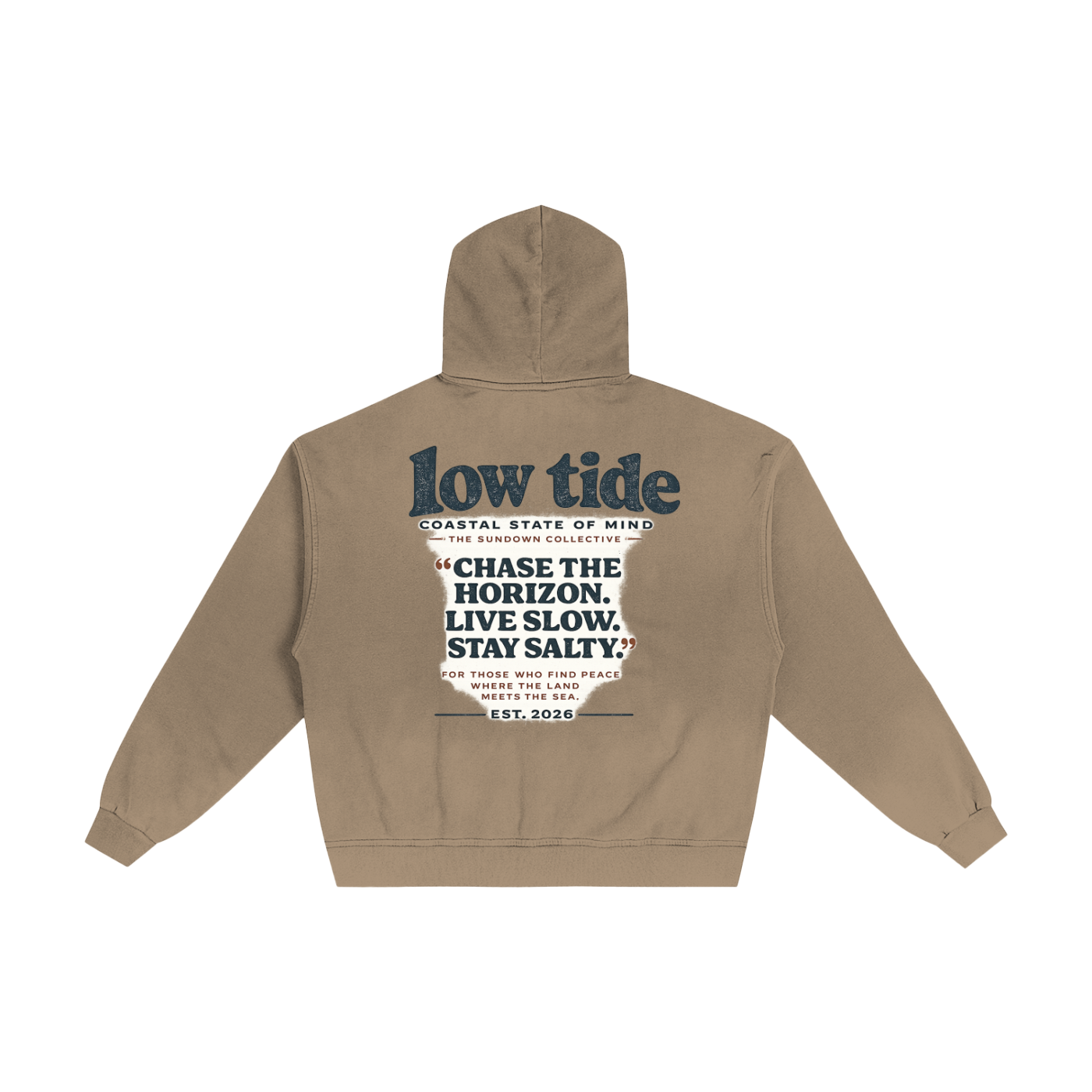 Sundown collective -Hand-Frayed Sunfade Zip Hoodie-