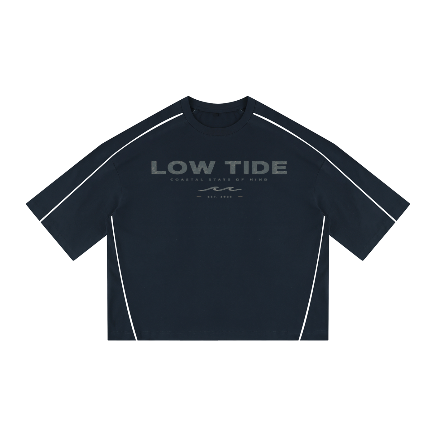 Unisex Heavyweight Boxy Piping T-Shirt