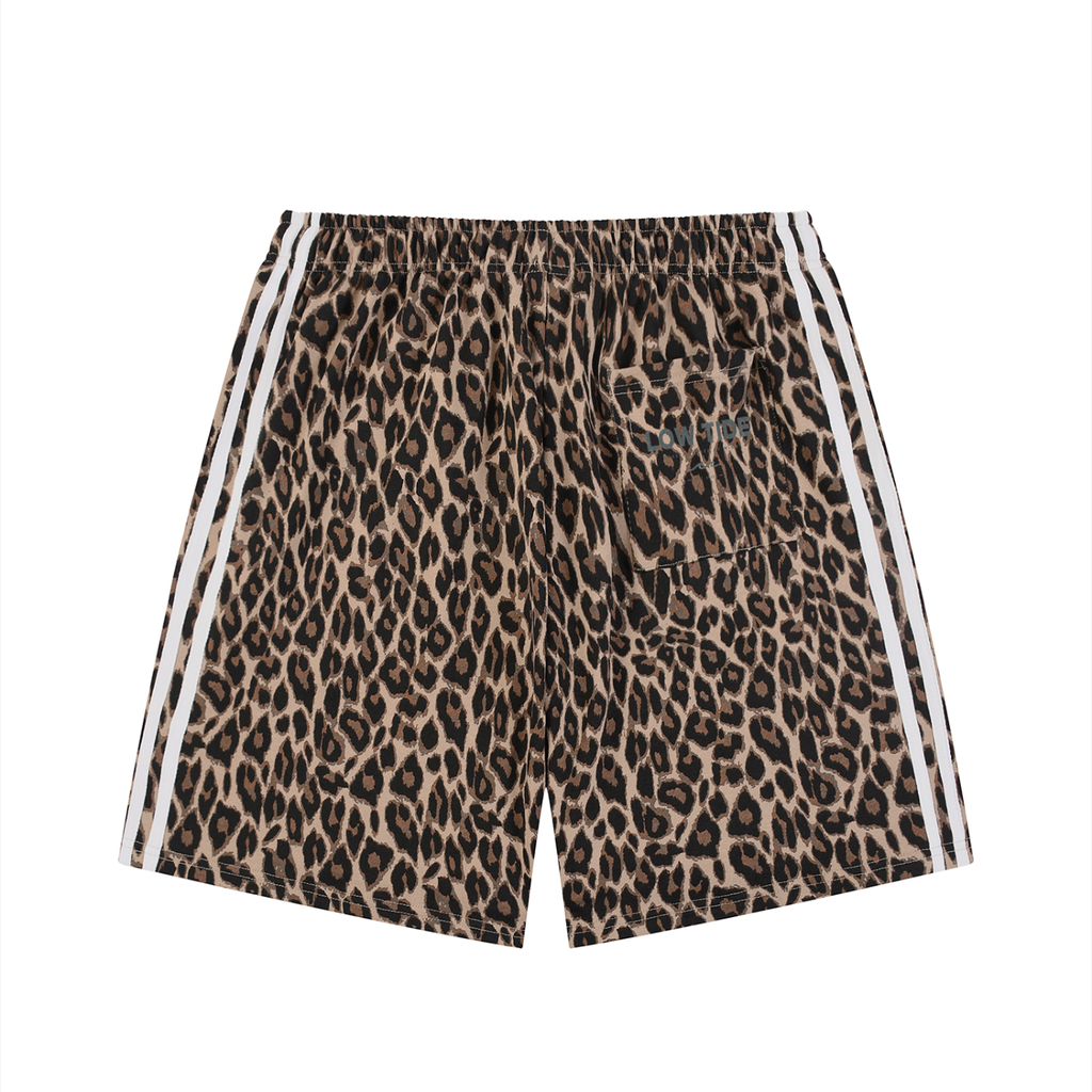 Heavyweight Leopard Drawstring Shorts