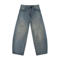 Men's Distressed Barrel Leg Jeans