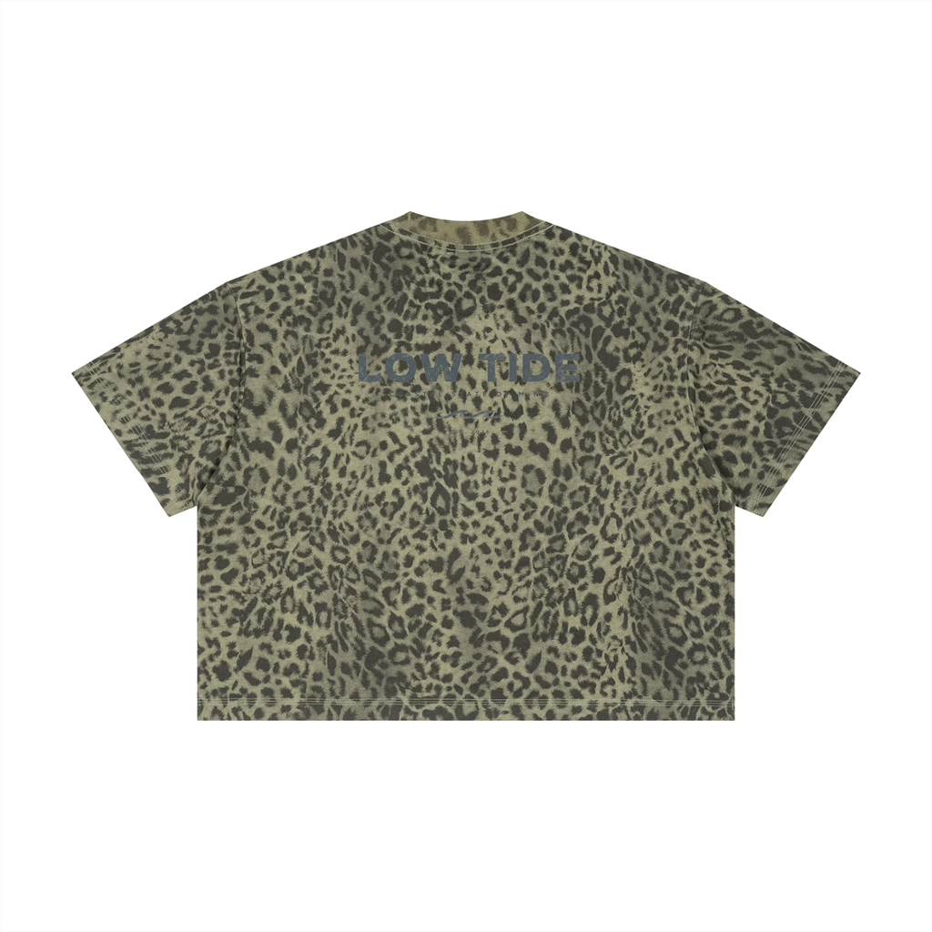 Unisex Leopard Print Boxy T-Shirt