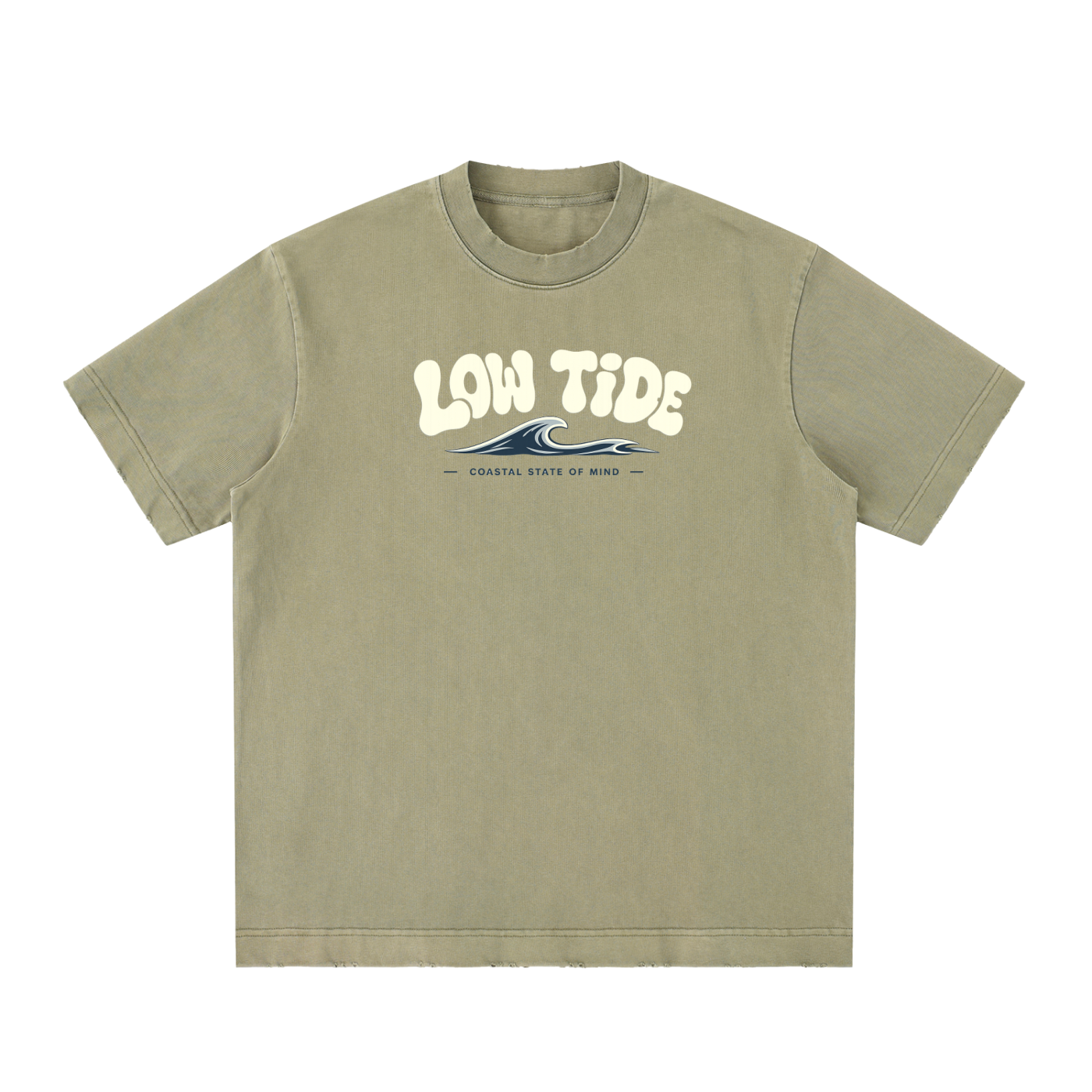 Bubble boo - Heavyweight Vintage Washed Frayed T-Shirt