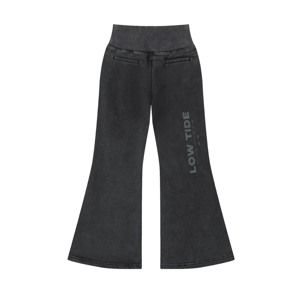 Vintage Washed Flared Fleece Pants