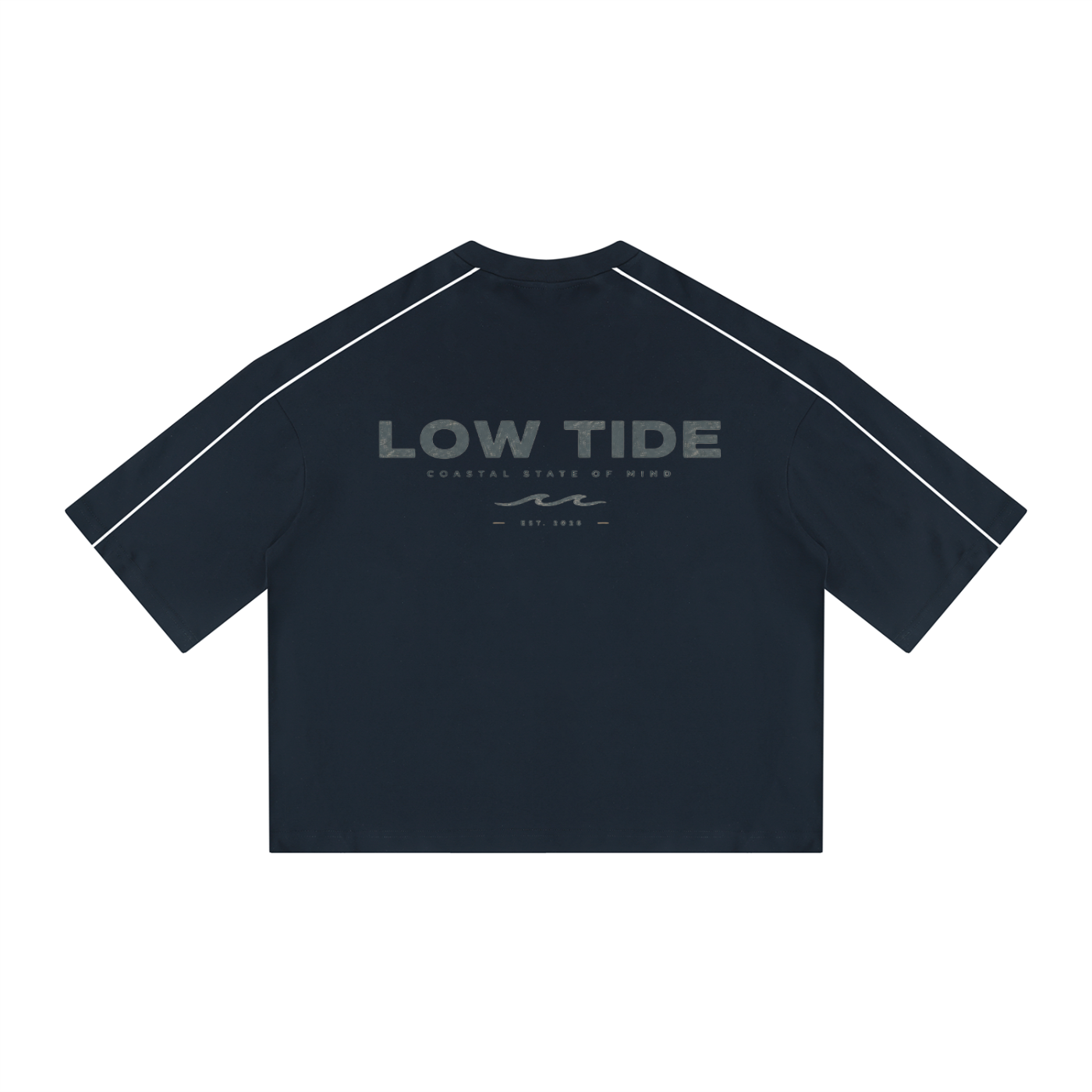 Unisex Heavyweight Boxy Piping T-Shirt