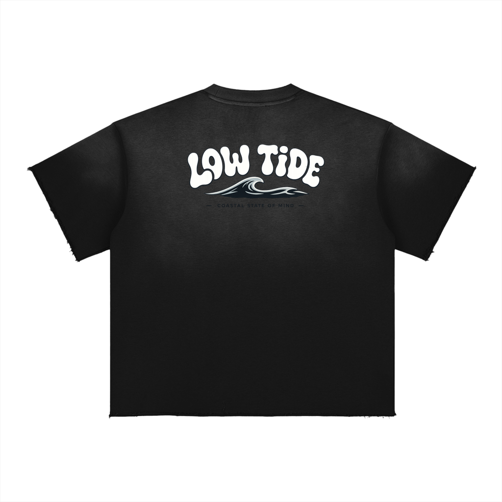 =-Sun Fade Raw Edge T-Shirt-=