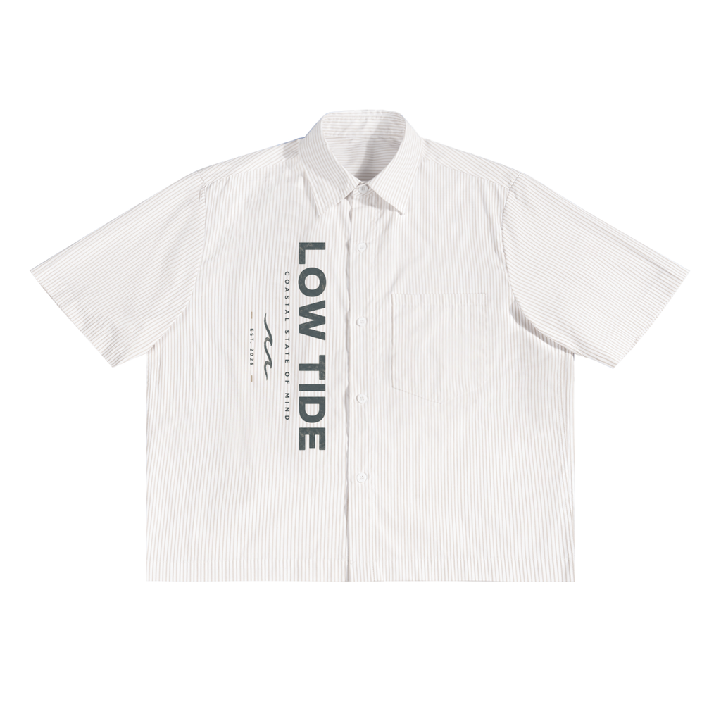 Oversized Vertical Stripe Boxy Shirt