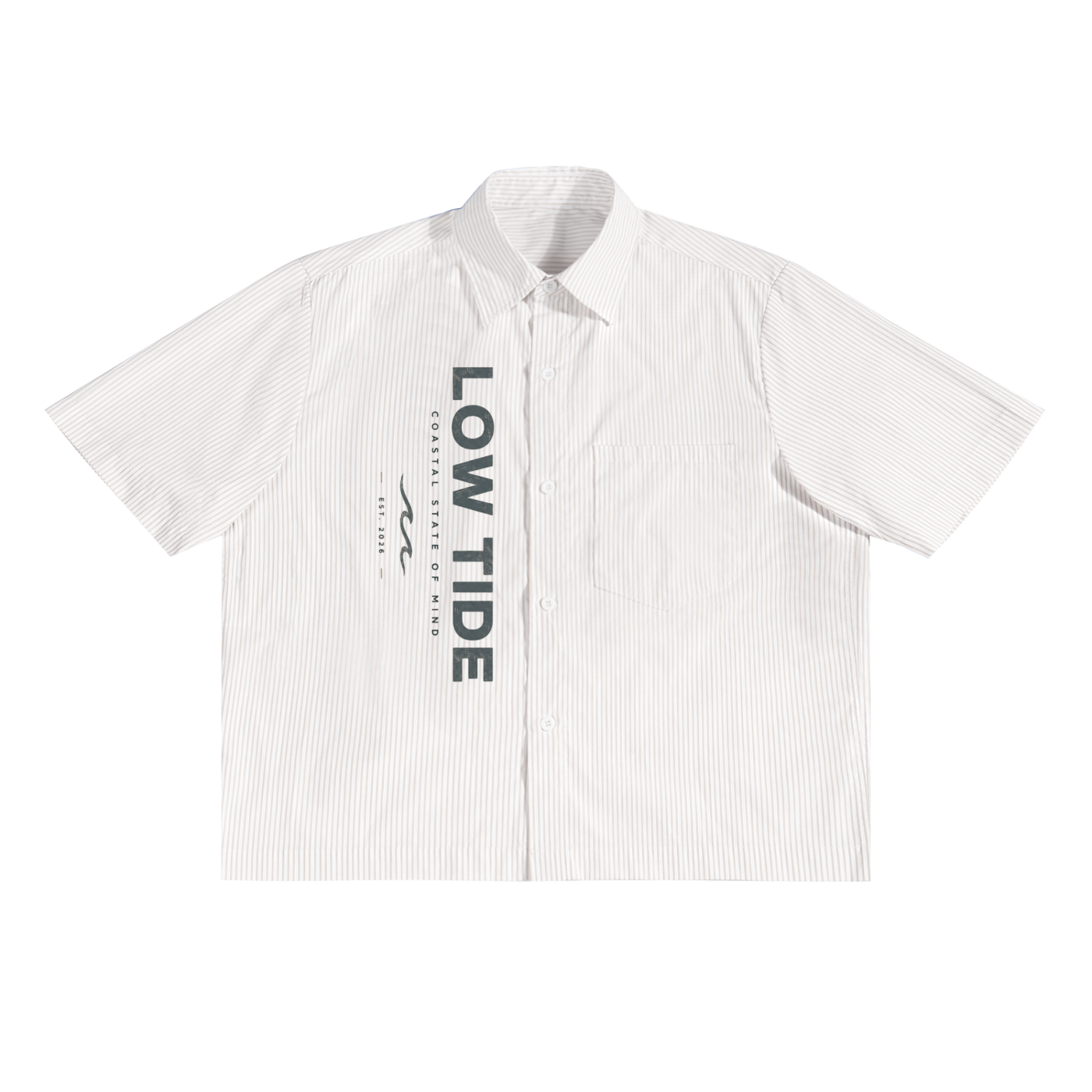 Oversized Vertical Stripe Boxy Shirt