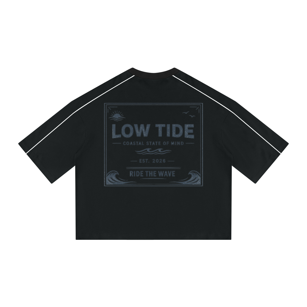 Unisex Heavyweight Boxy Piping T-Shirt
