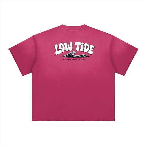=-Sun Fade Raw Edge T-Shirt-=