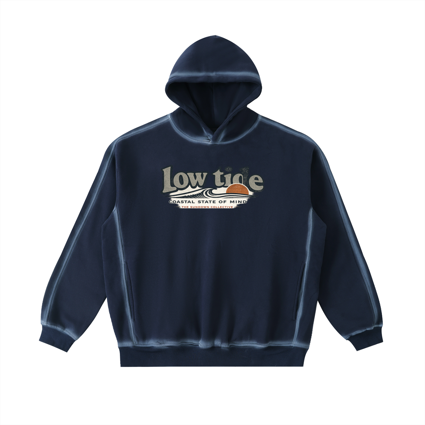 Sun Down collective -Sunfaded Edge Fleece Hoodie-
