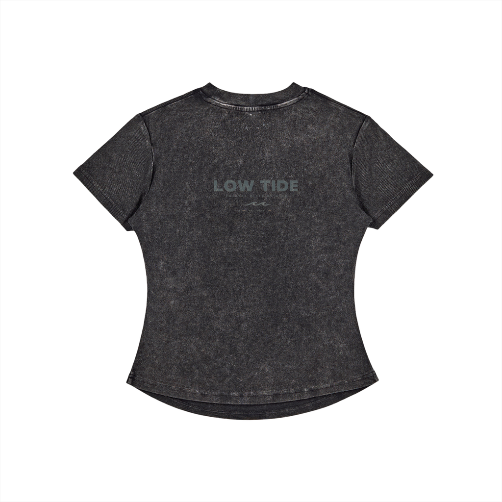 Vintage Washed Bodycon Cotton T-Shirt