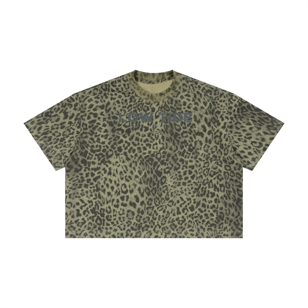 Unisex Leopard Print Boxy T-Shirt