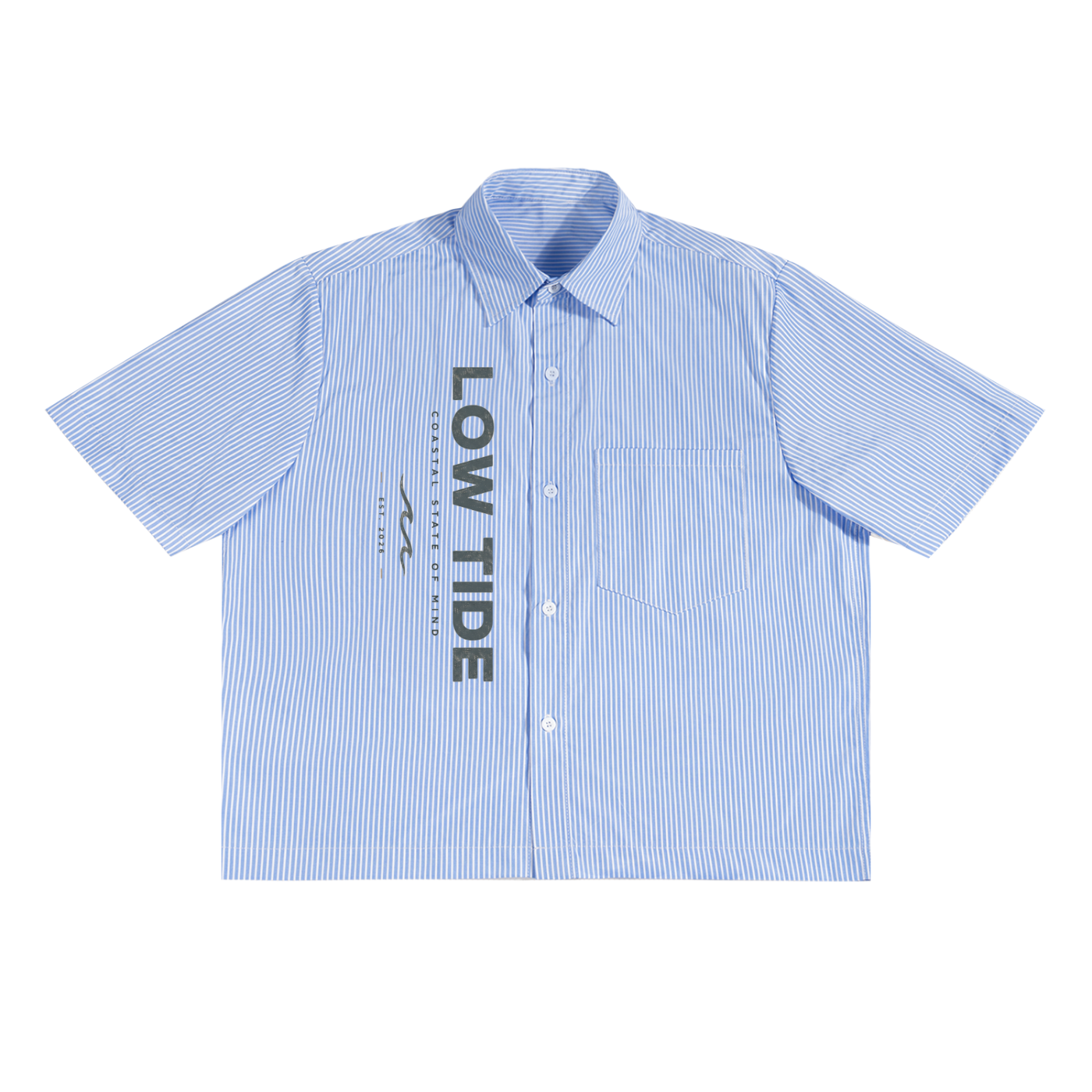 Oversized Vertical Stripe Boxy Shirt