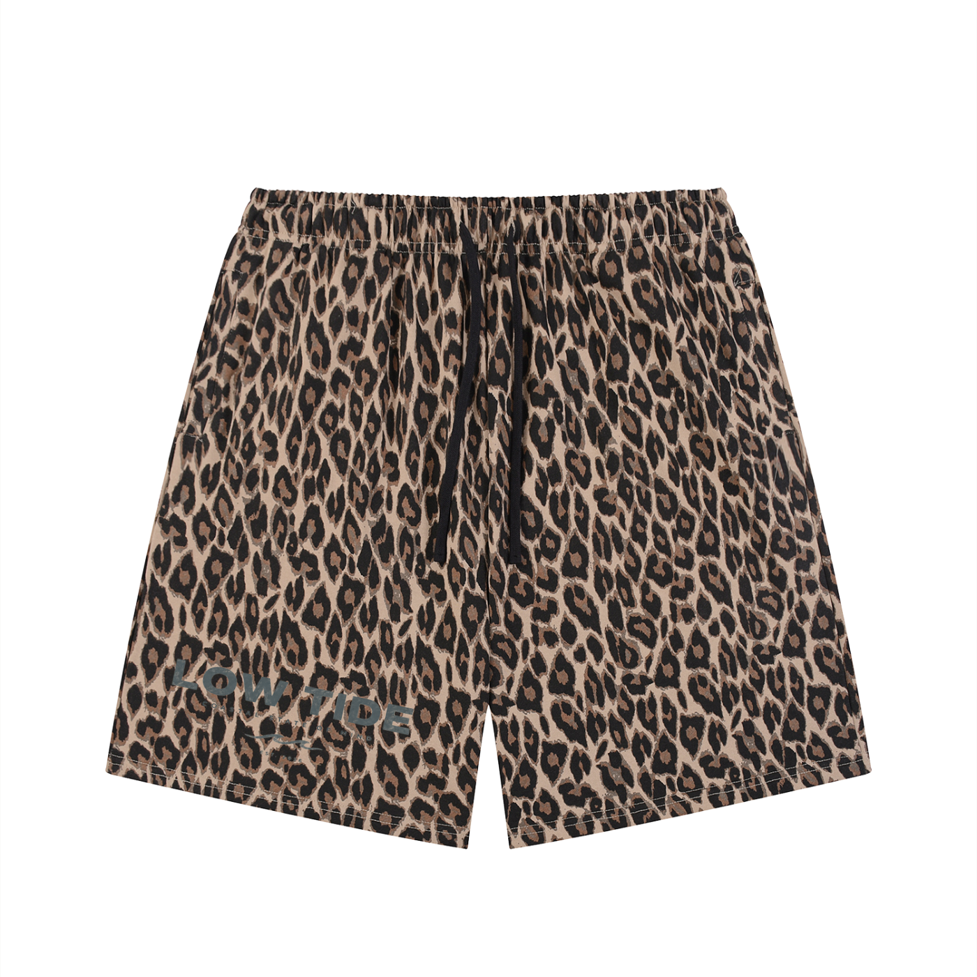 Heavyweight Leopard Drawstring Shorts