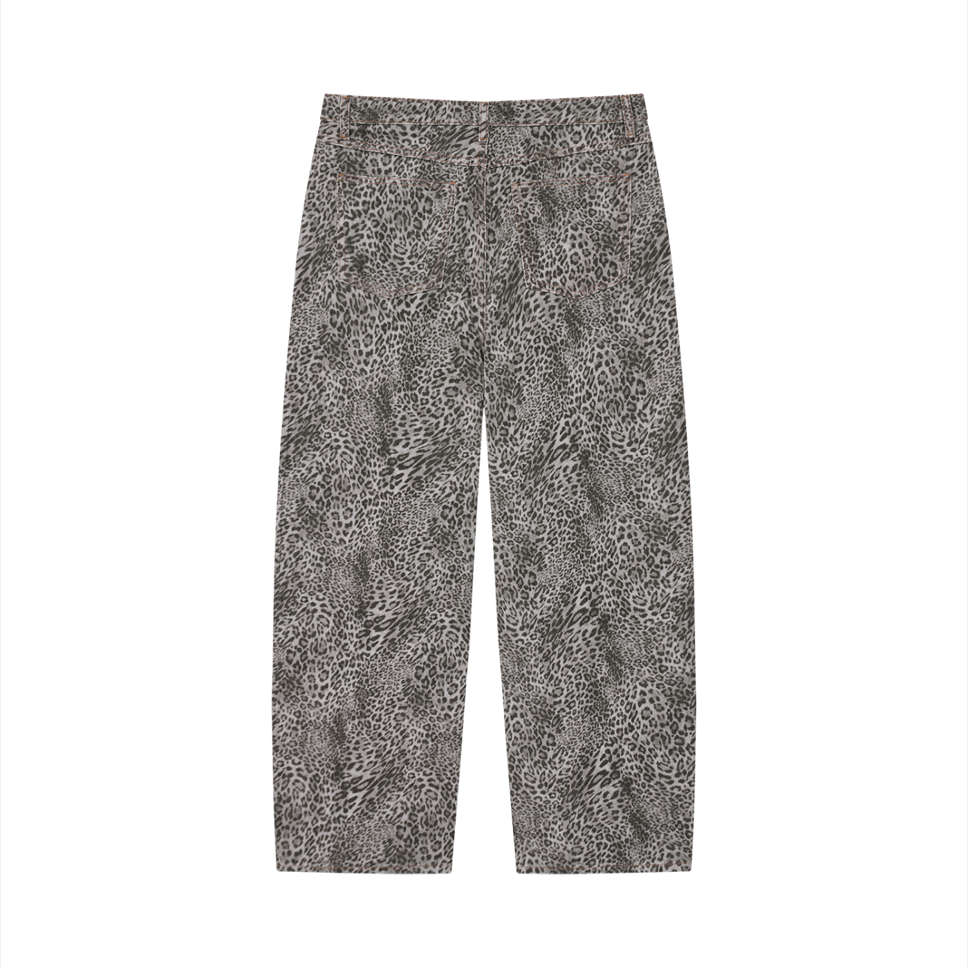 Low Tide - Unisex Vintage Wash Leopard Wide Leg Jeans
