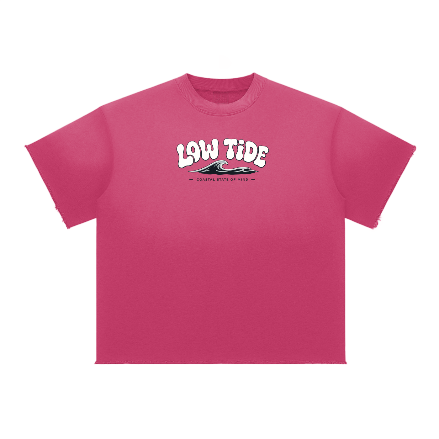 =-Sun Fade Raw Edge T-Shirt-=