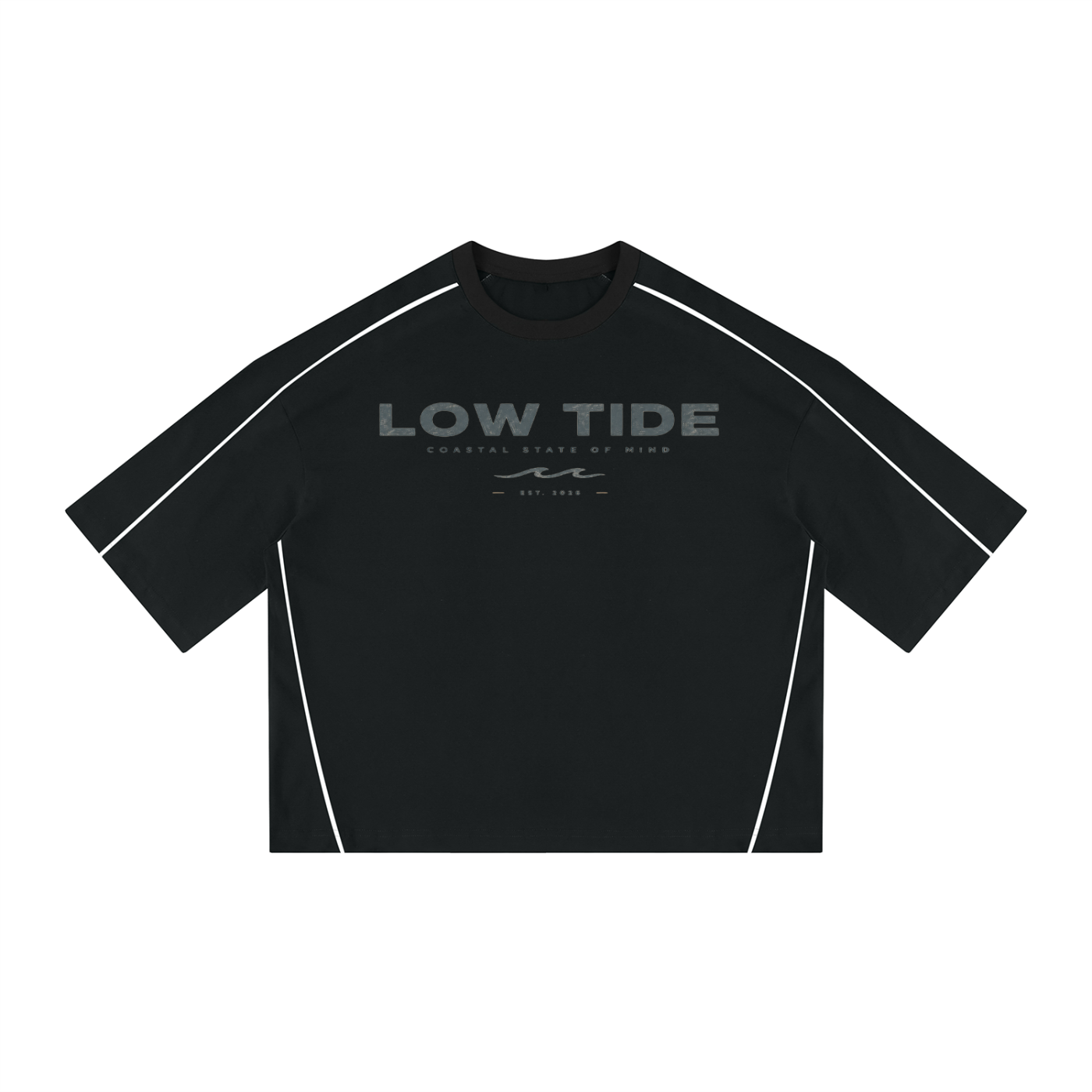 Unisex Heavyweight Boxy Piping T-Shirt
