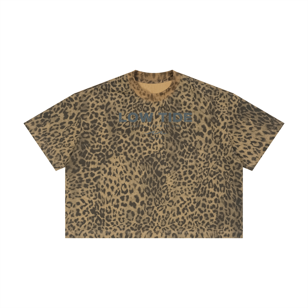 Unisex Leopard Print Boxy T-Shirt