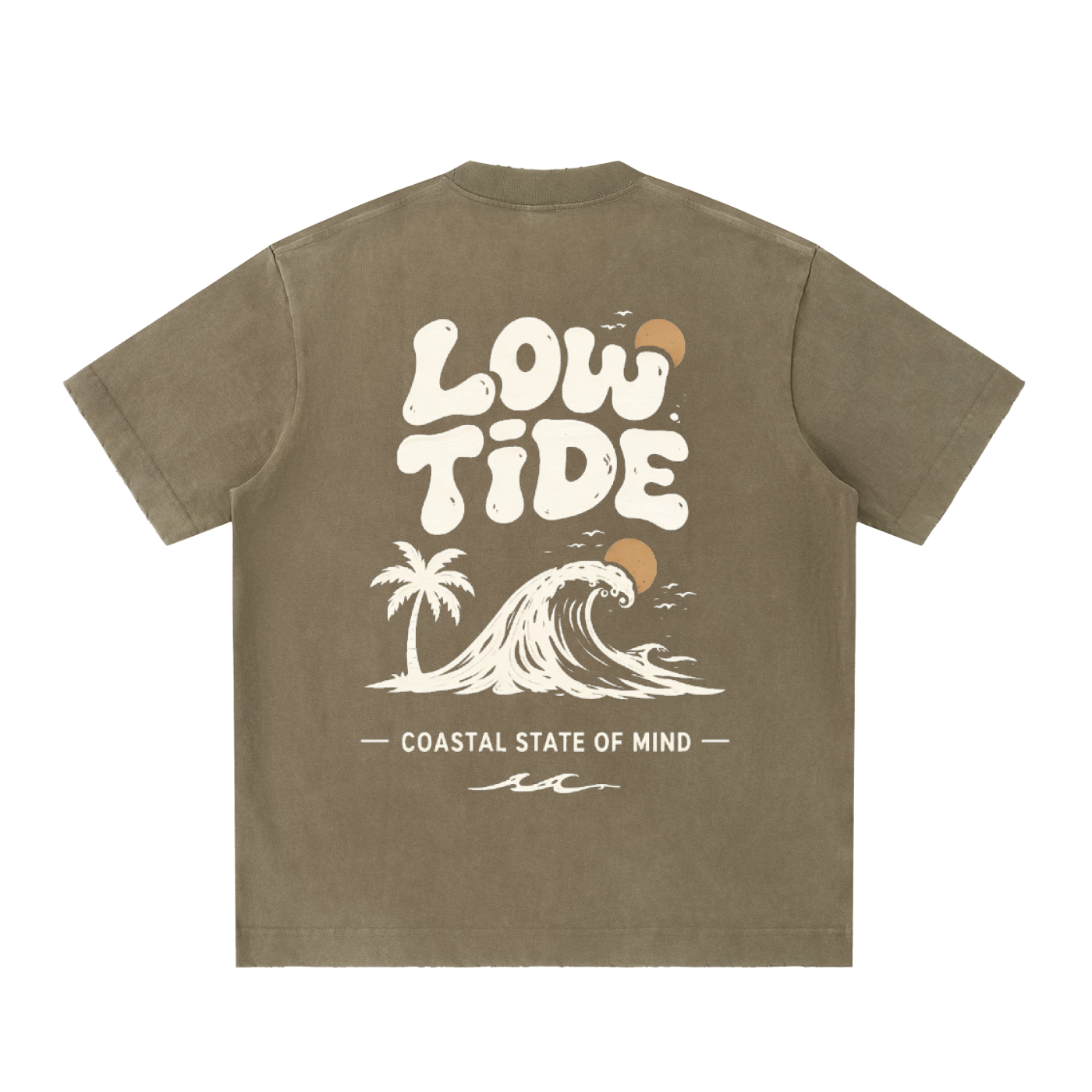 Bubble boo - Heavyweight Vintage Washed Frayed T-Shirt