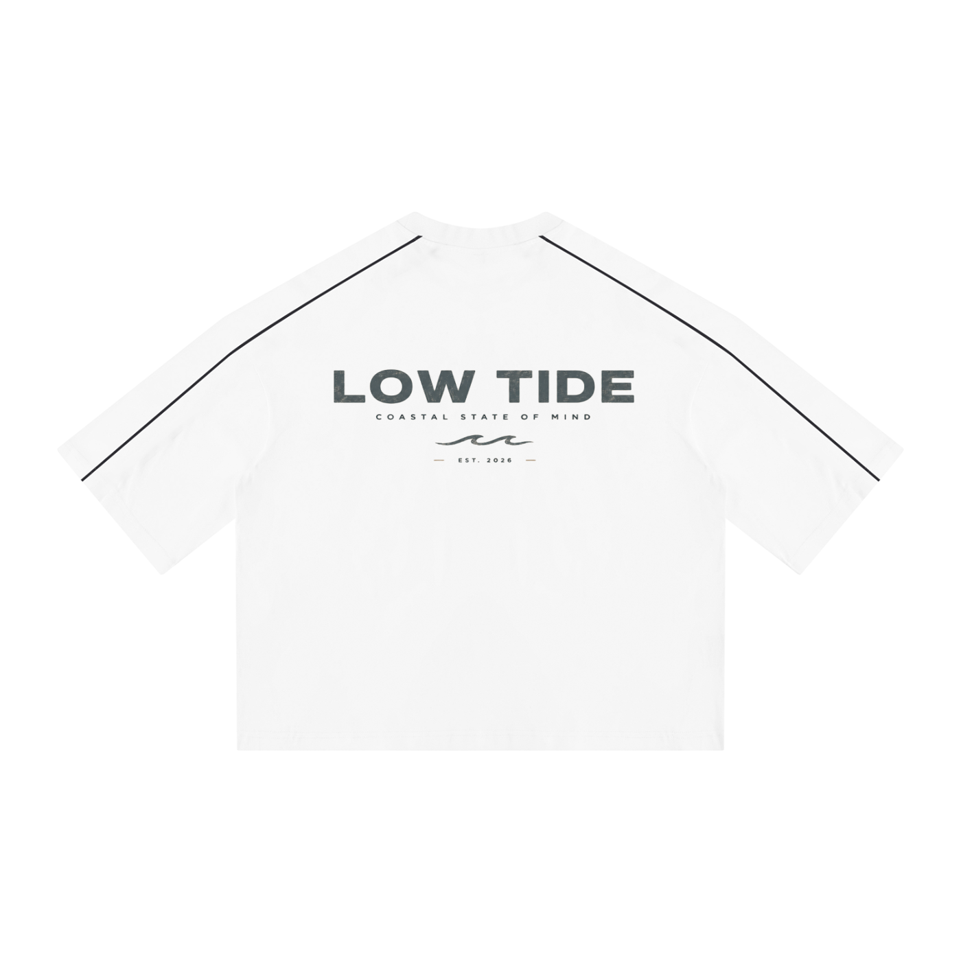 Unisex Heavyweight Boxy Piping T-Shirt