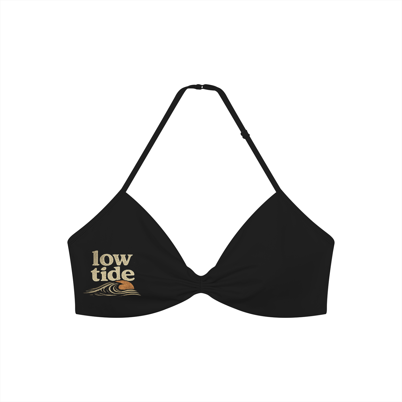 Women’s Ruched Halter-Neck Sports Bra