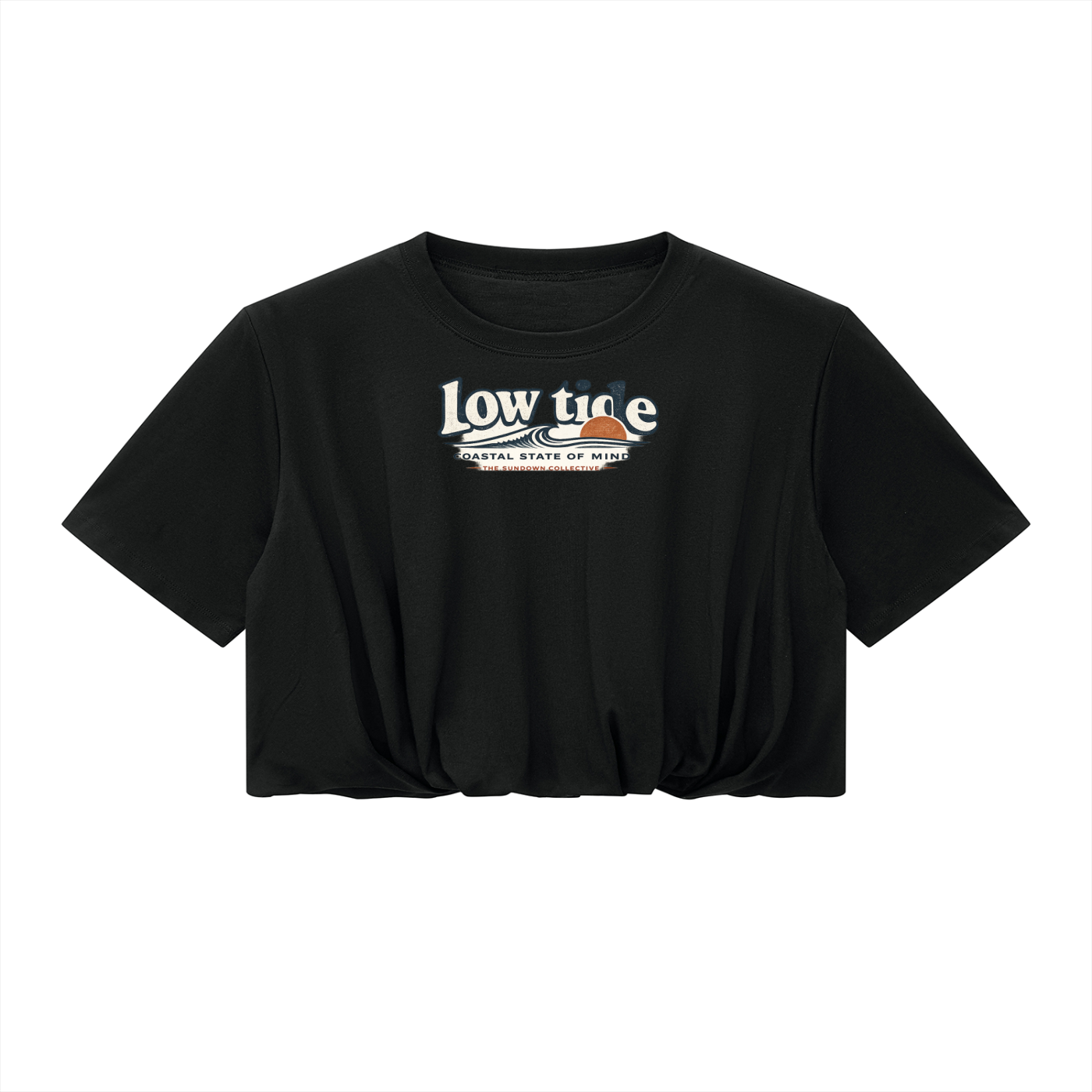 Women’s Crop Bubble Hem T-Shirt